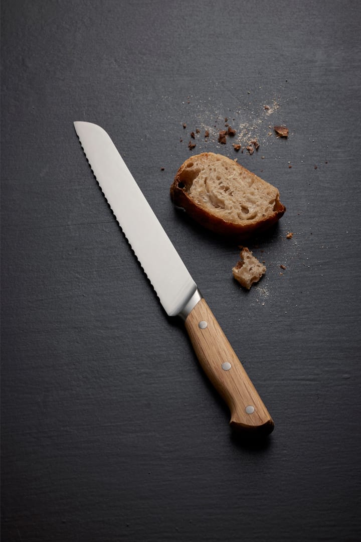 Nóż do chleba Foresta 32,5 cm - Stal nierdzewna-dąb - Morsø