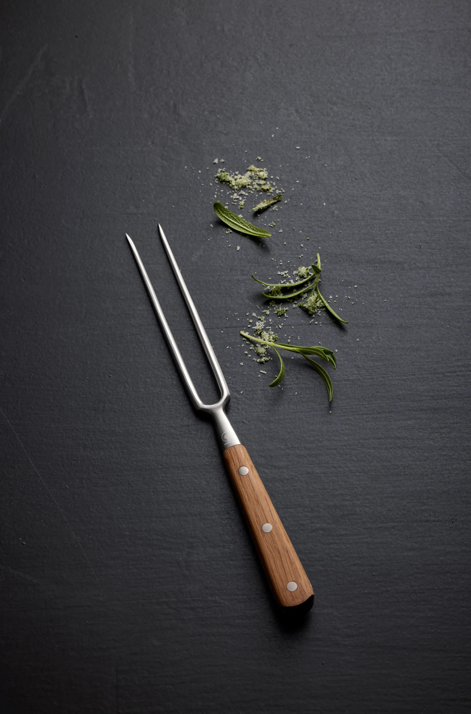 Widelec do mięsa Foresta 28 cm, Stal nierdzewna-dąb Morsø