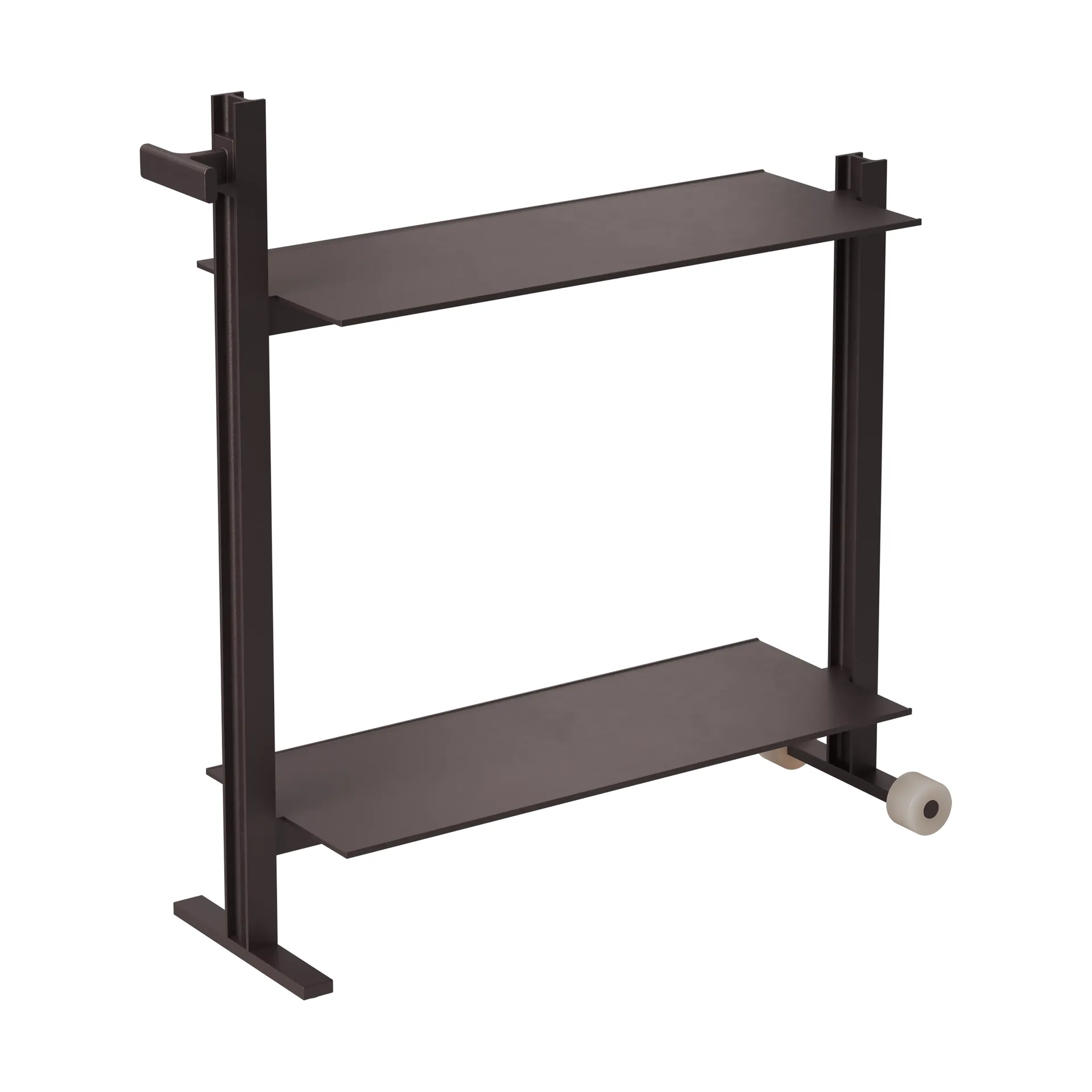 Museum Trolley wózek pomocniczy, Ciemnobrązowy, 74,5x77,5x24 cm Museum