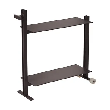 Museum Trolley wózek pomocniczy - Ciemnobrązowy, 74,5x77,5x24 cm - Museum