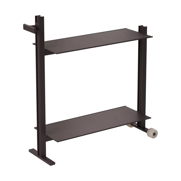 Museum Trolley wózek pomocniczy - Ciemnobrązowy, 74,5x77,5x24 cm - Museum