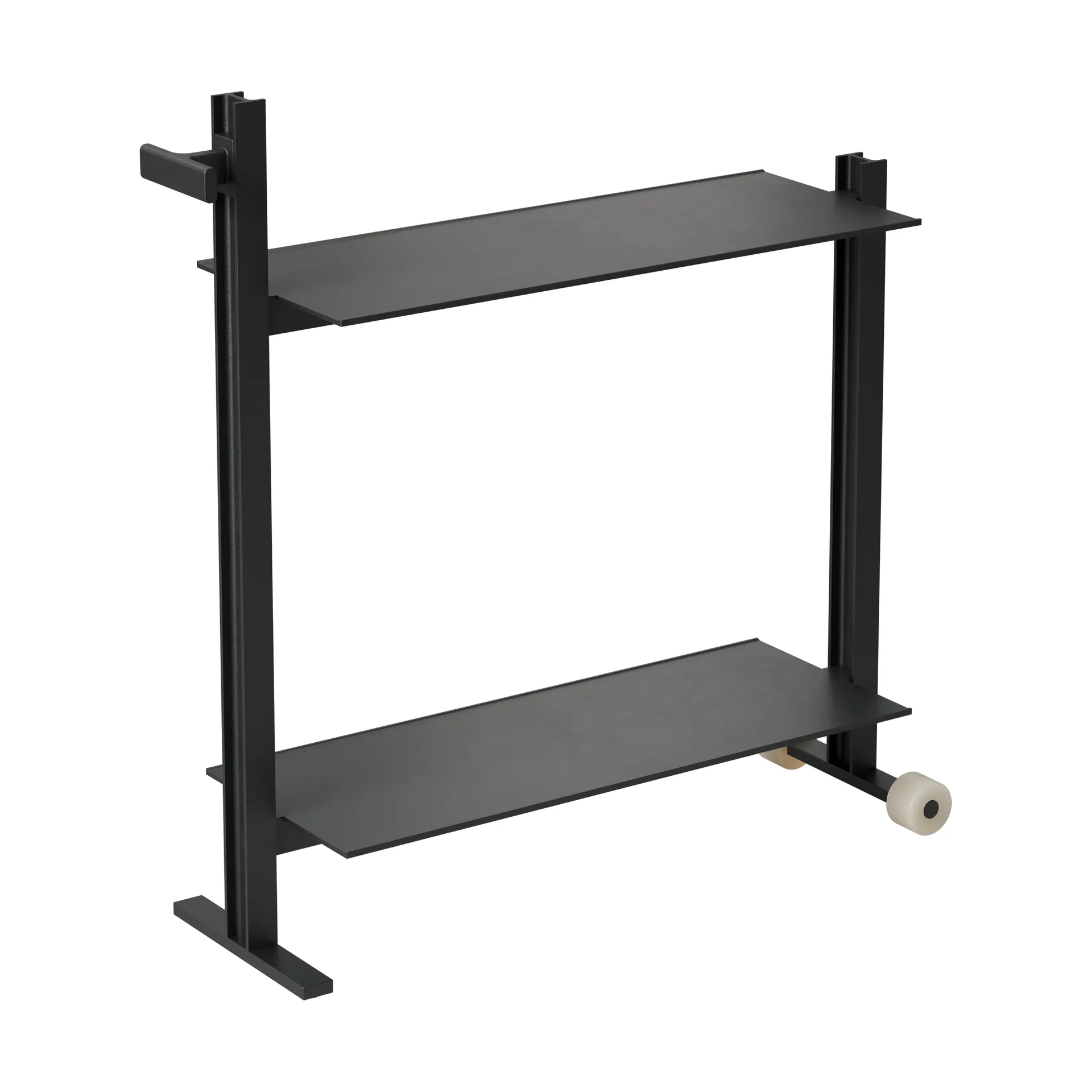 Museum Trolley wózek pomocniczy, Czarny, 74,5x77,5x24 cm Museum