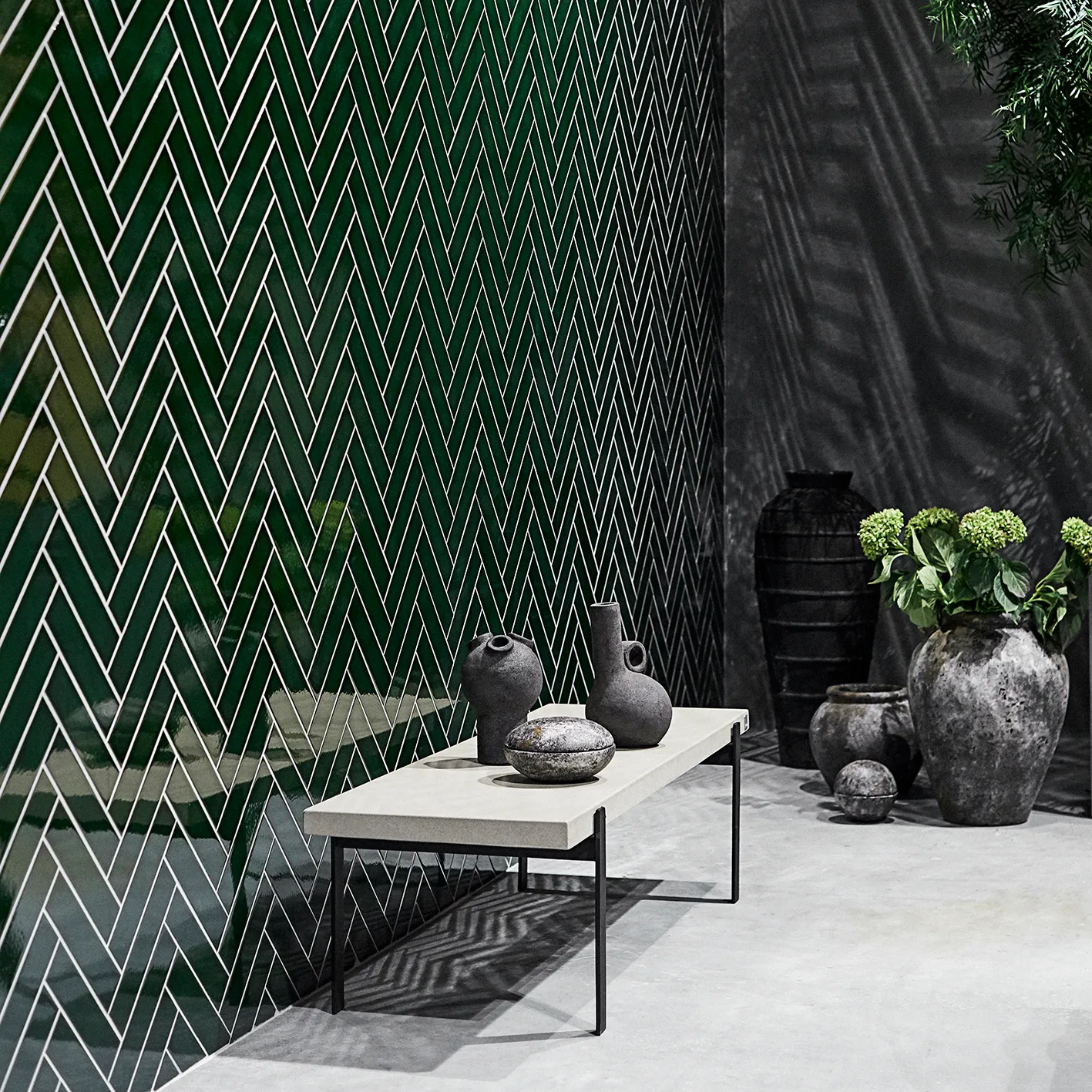 Donica Echo Ø30 cm w25 cm, Rdzawo-szary MUUBS