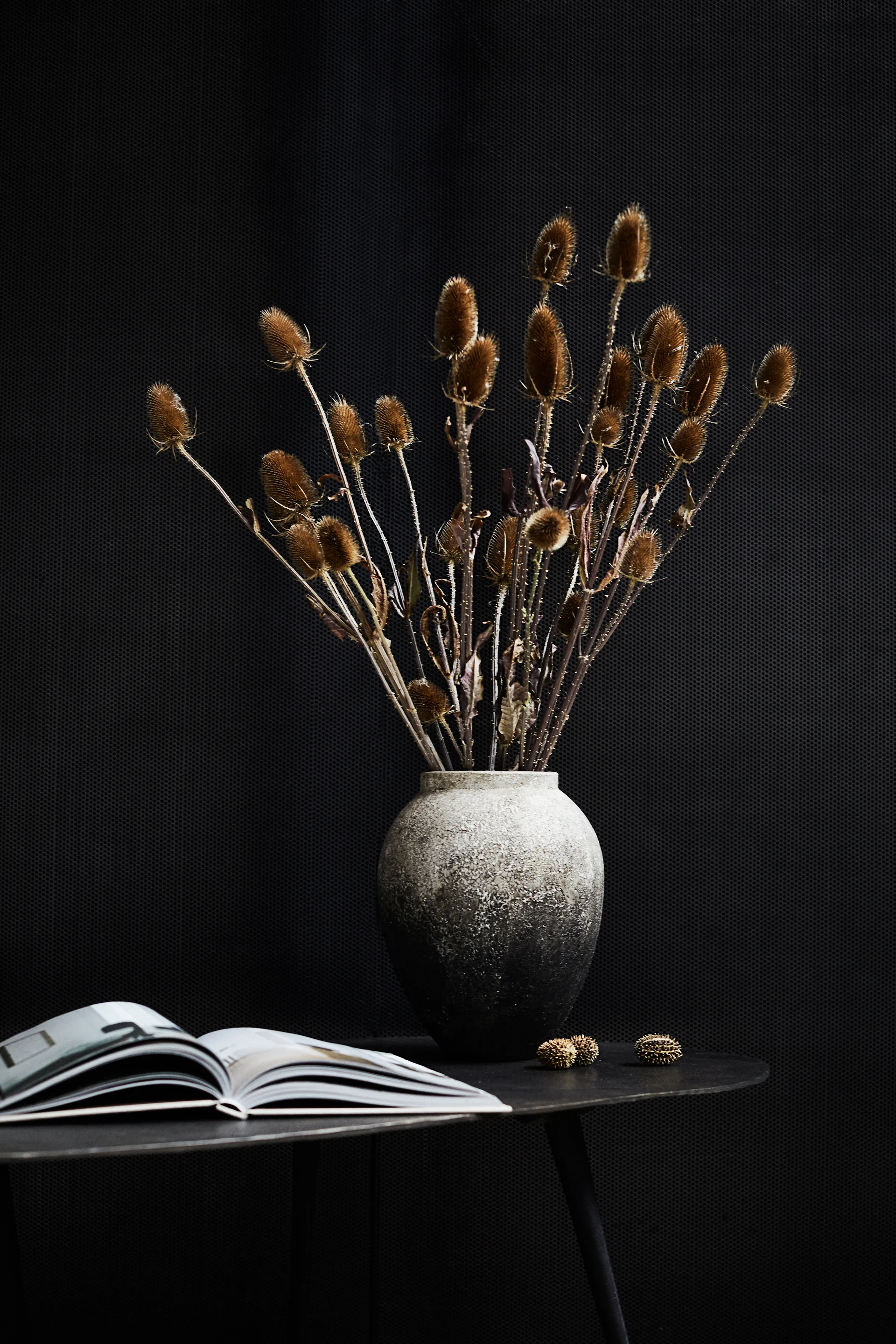 Doniczka Story w28 cm Ø23 cm, Szary MUUBS