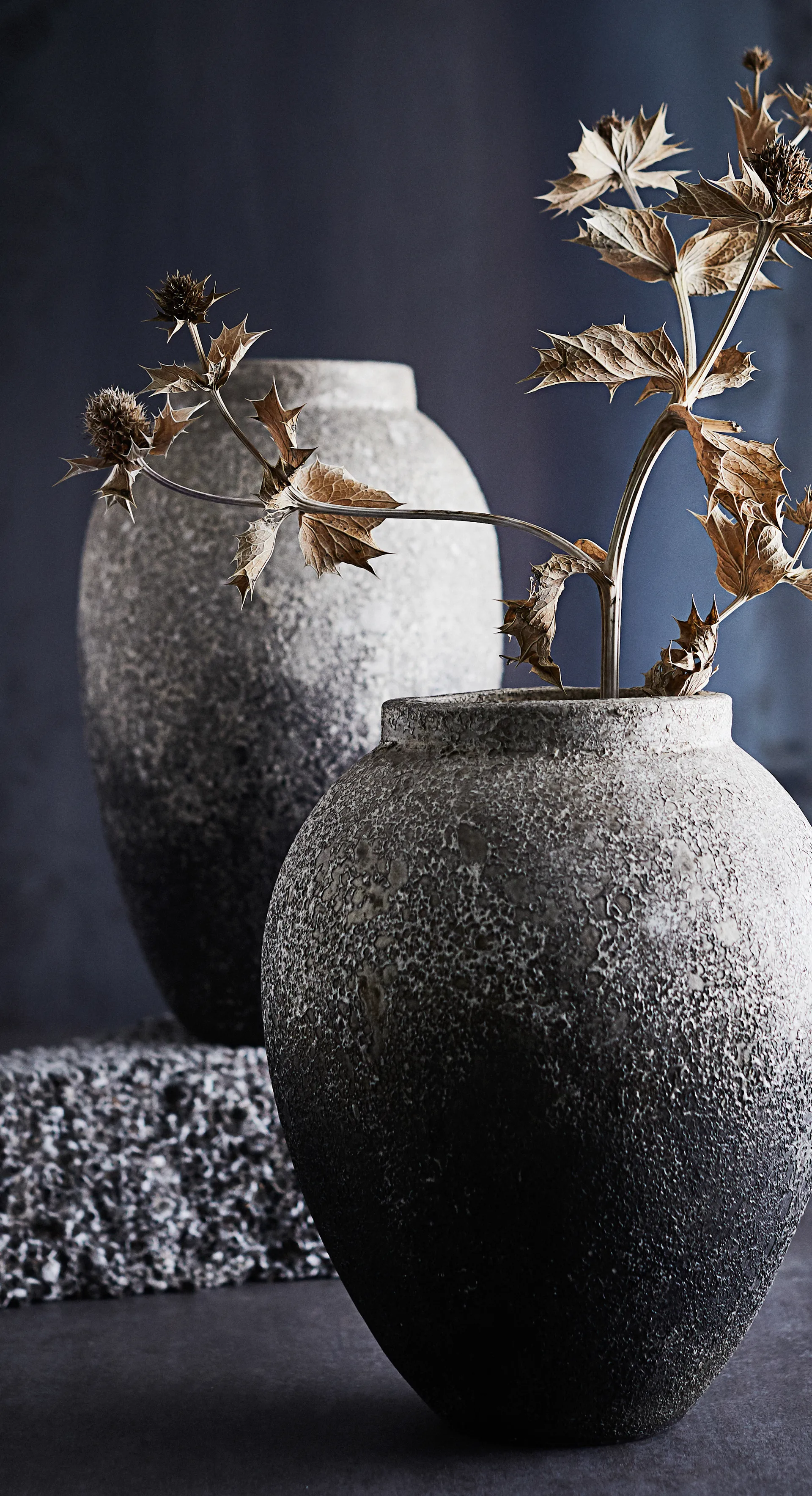 Doniczka Story w28 cm Ø23 cm, Szary MUUBS