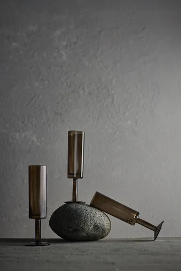 Kieliszek do szampana Ripe 14,5 cl - Smoked brown - MUUBS