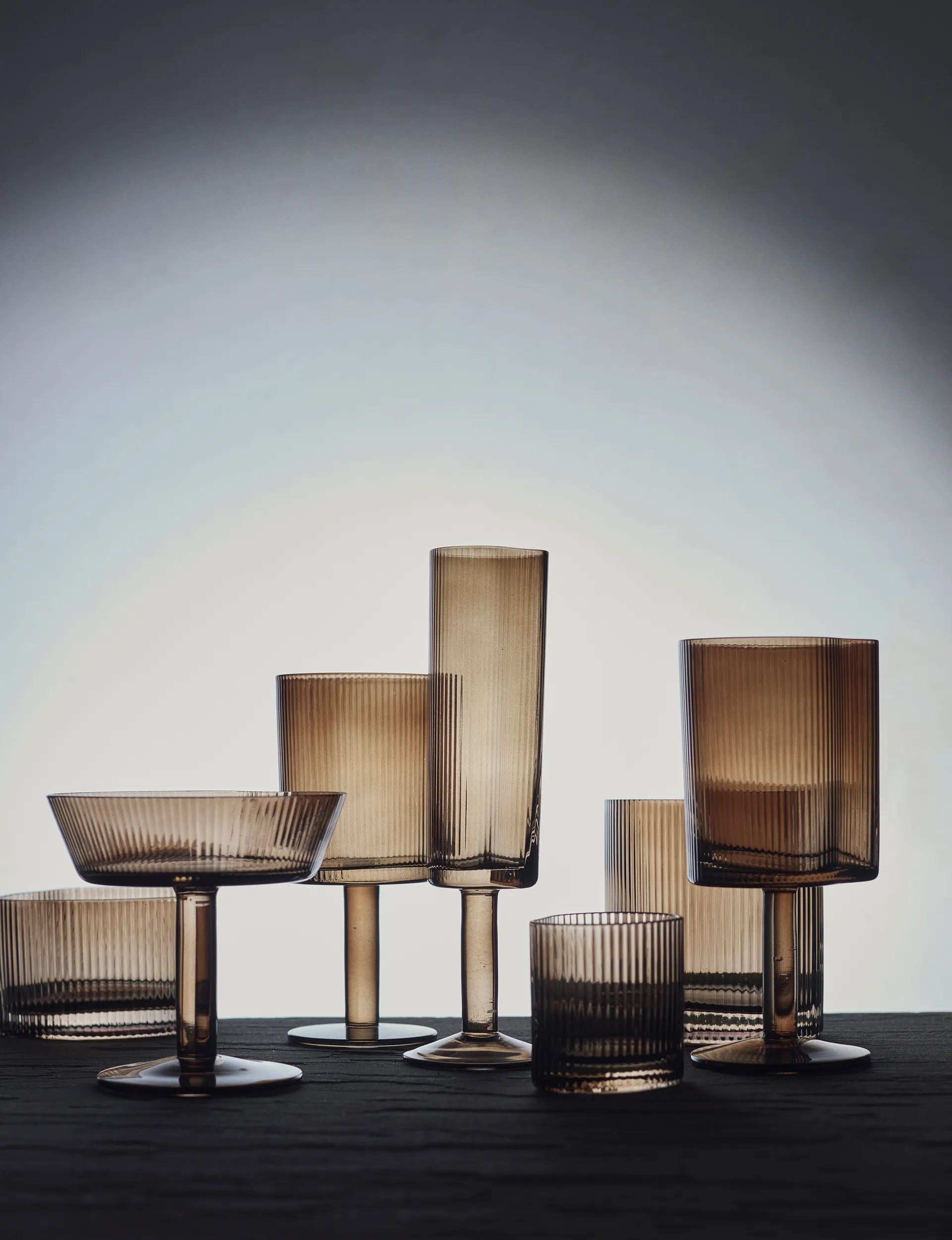 Kieliszek do szampana Ripe 14,5 cl, Smoked brown MUUBS