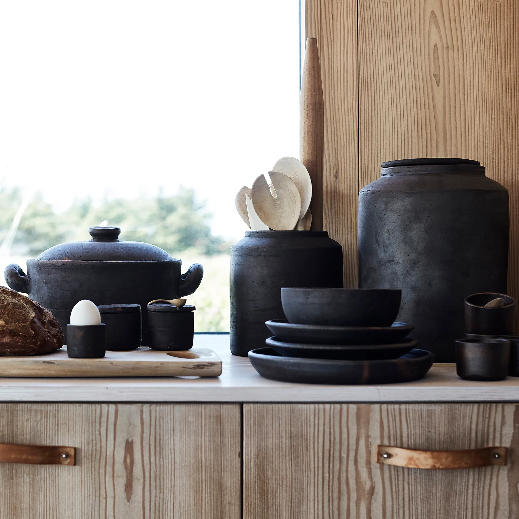 Kieliszek na jajko Hazel, Brązowy MUUBS