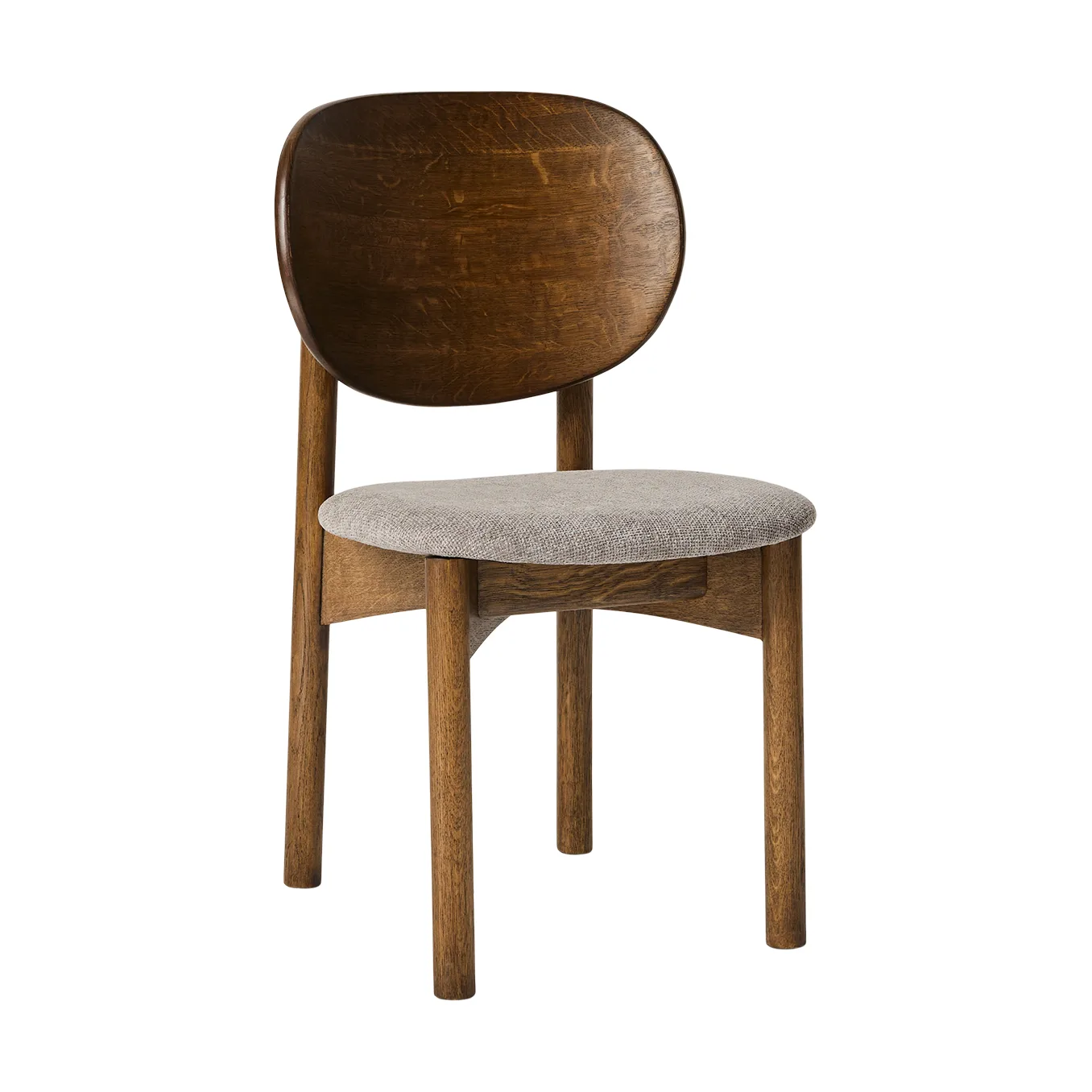 Krzesło Oka, Dąb olejowany ciemny, grey MUUBS