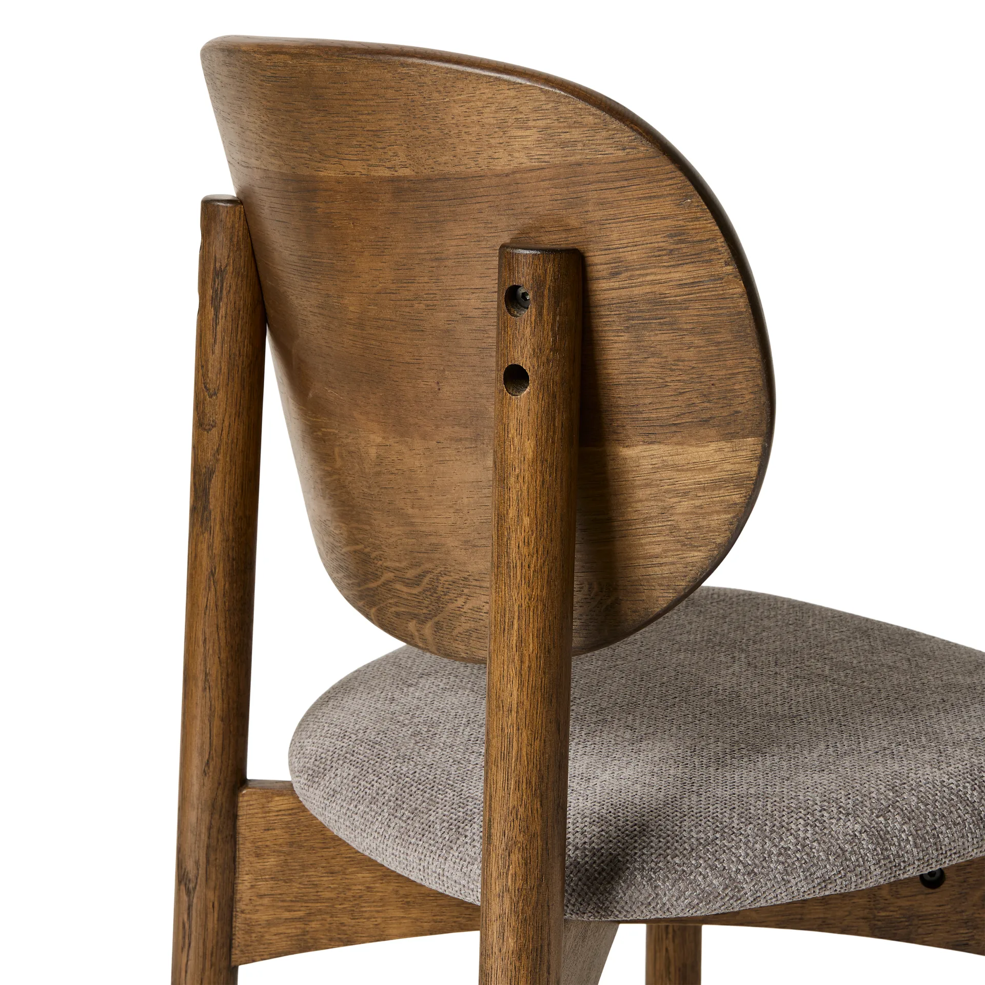 Krzesło Oka, Dąb olejowany ciemny, grey MUUBS