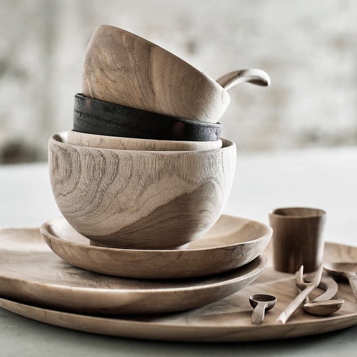 Muubs misa drewno tekowe 12 cm, Naturalny MUUBS