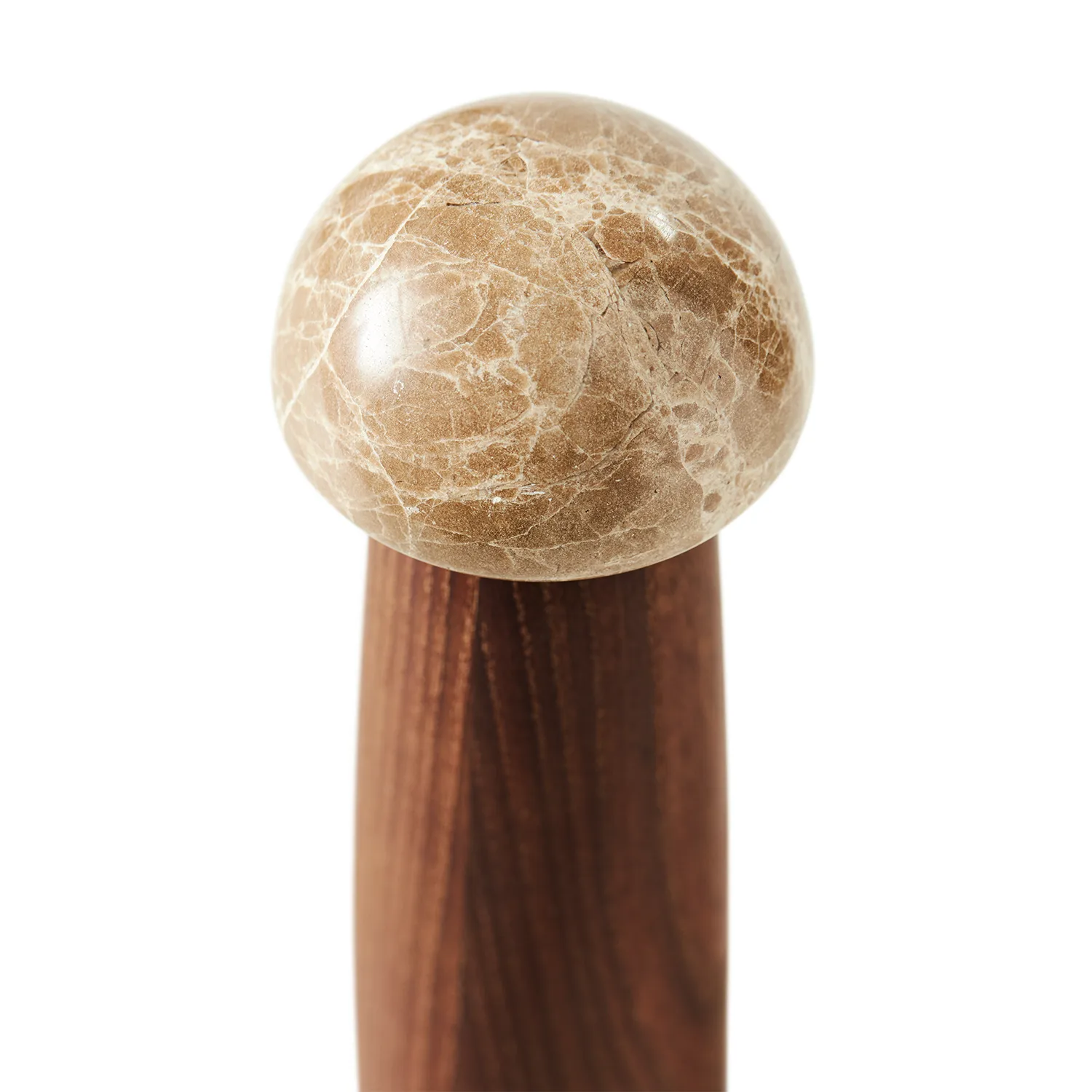 Młynek do soli i pieprzu Yami M, Zwęglone drewno jesionowe-marmur MUUBS