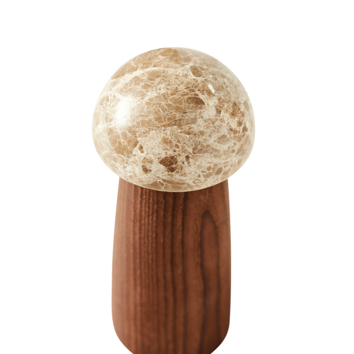 Młynek do soli i pieprzu Yami S - Zwęglone drewno jesionowe-marmur - MUUBS