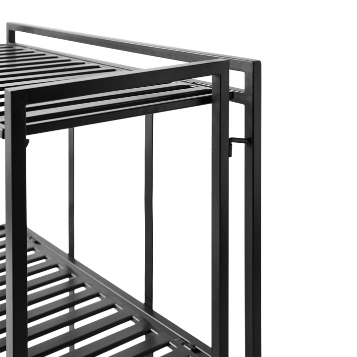 Półka ścienna Manhattan Low 65,5x33x79,5 cm, Black MUUBS