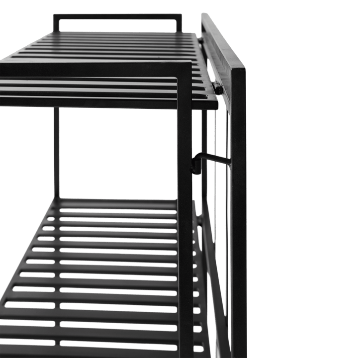 Półka ścienna Manhattan Low 65,5x33x79,5 cm, Black MUUBS