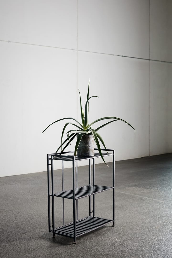 Półka ścienna Manhattan Low 65,5x33x79,5 cm, Black MUUBS