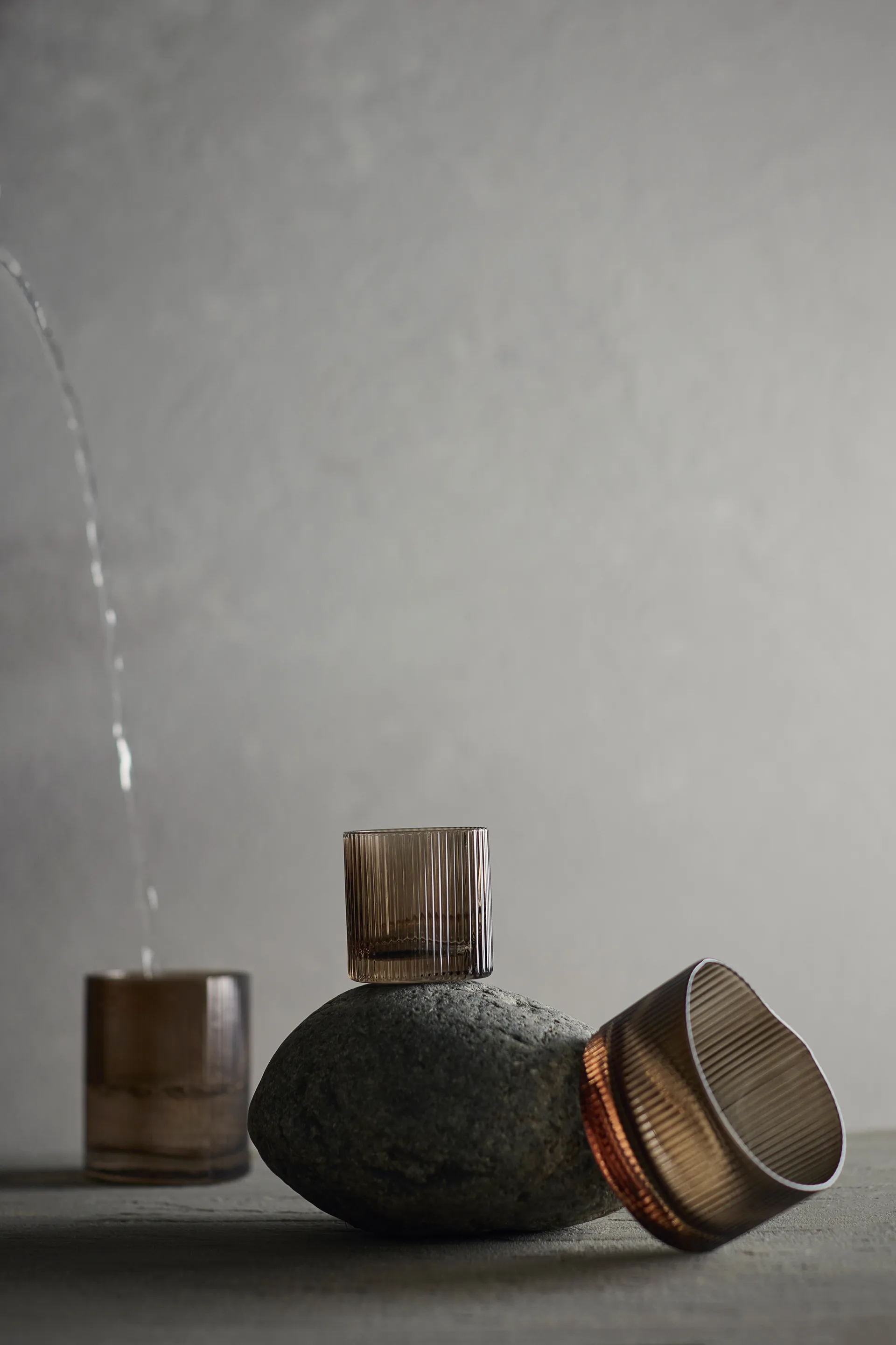 Ripe szklanka niska 200 ml, Smoked brown MUUBS