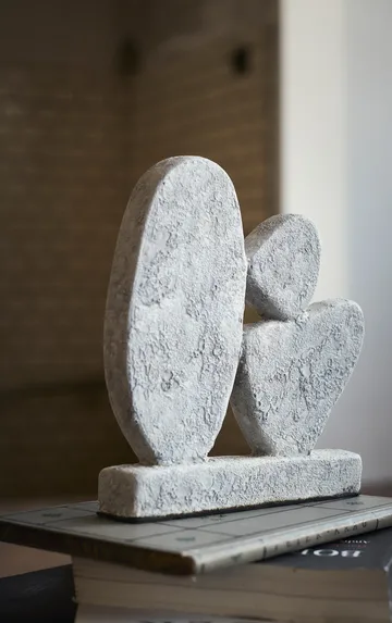 Rzeźba Luna - Grey, 12x3x21,5 cm - MUUBS