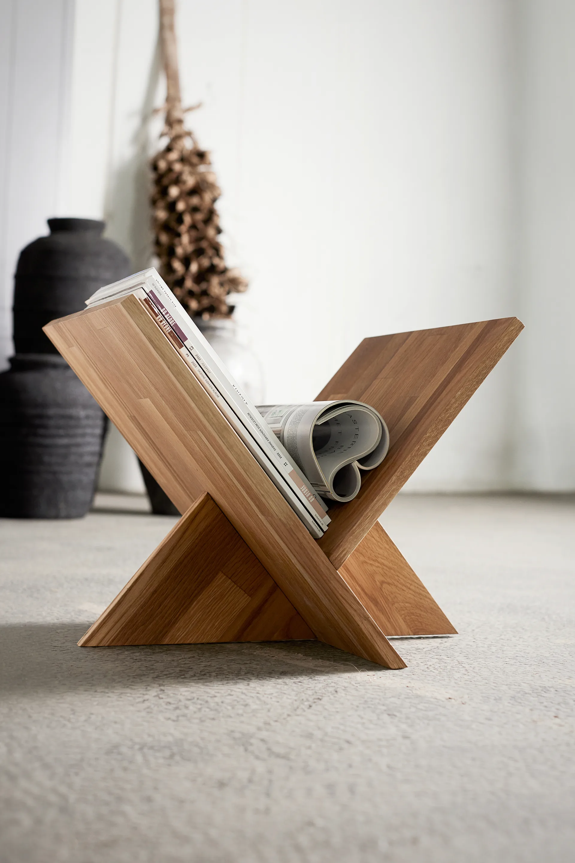 Stojak na czasopisma Ottawa, Natural oak MUUBS