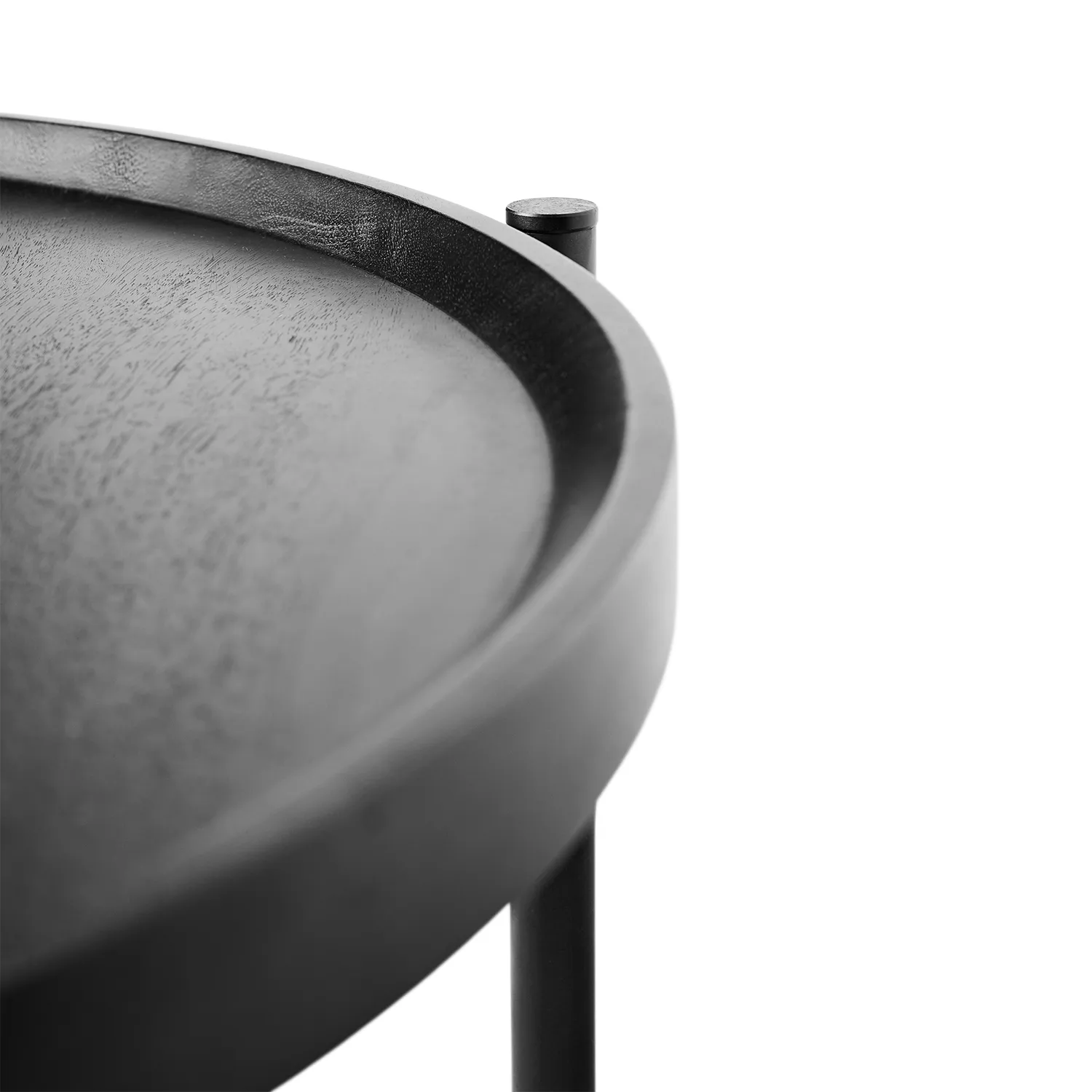 Stolik kawowy Nevada Ø70 cm, Czarny MUUBS