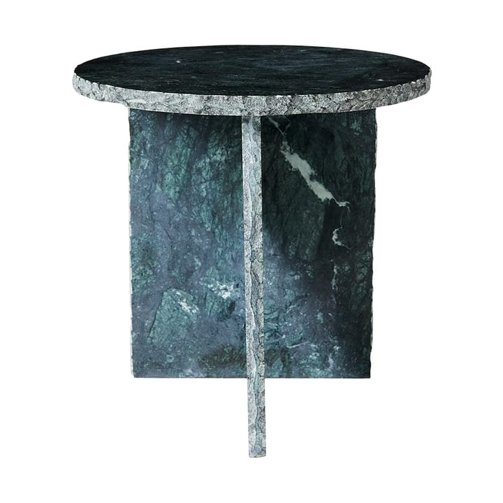 Stolik Verde Ø40 cm, Zielony marmur MUUBS