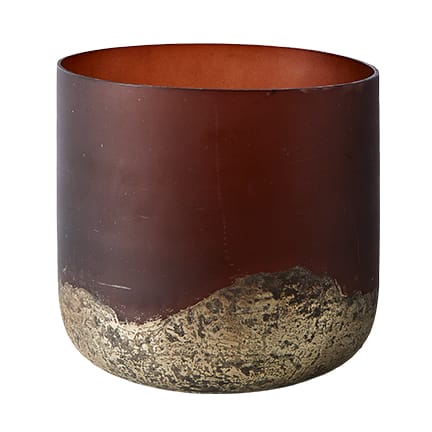 Wazon Lana Ø14x14 cm, Brown-gold MUUBS