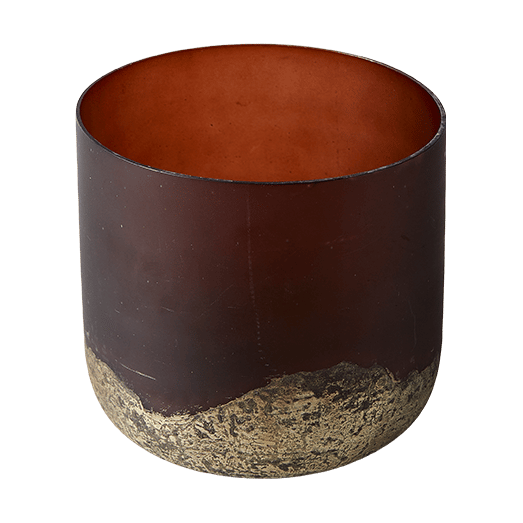 Wazon Lana Ø14x14 cm, Brown-gold MUUBS