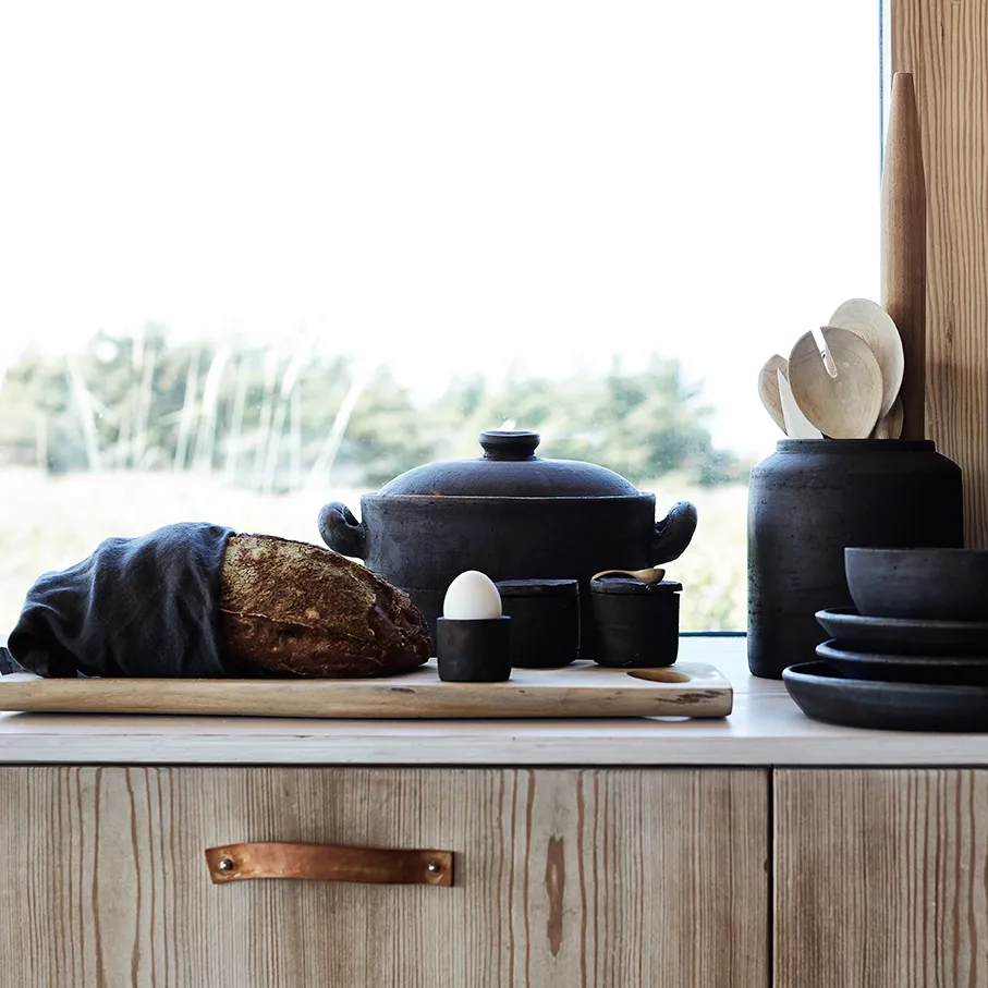 Łyżeczka do soli z drewna tekowego Muubs 4 szt., Naturalna MUUBS