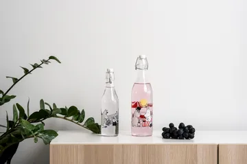 Blueberries szklana butelka 0,5 L - Przezroczysta - Muurla