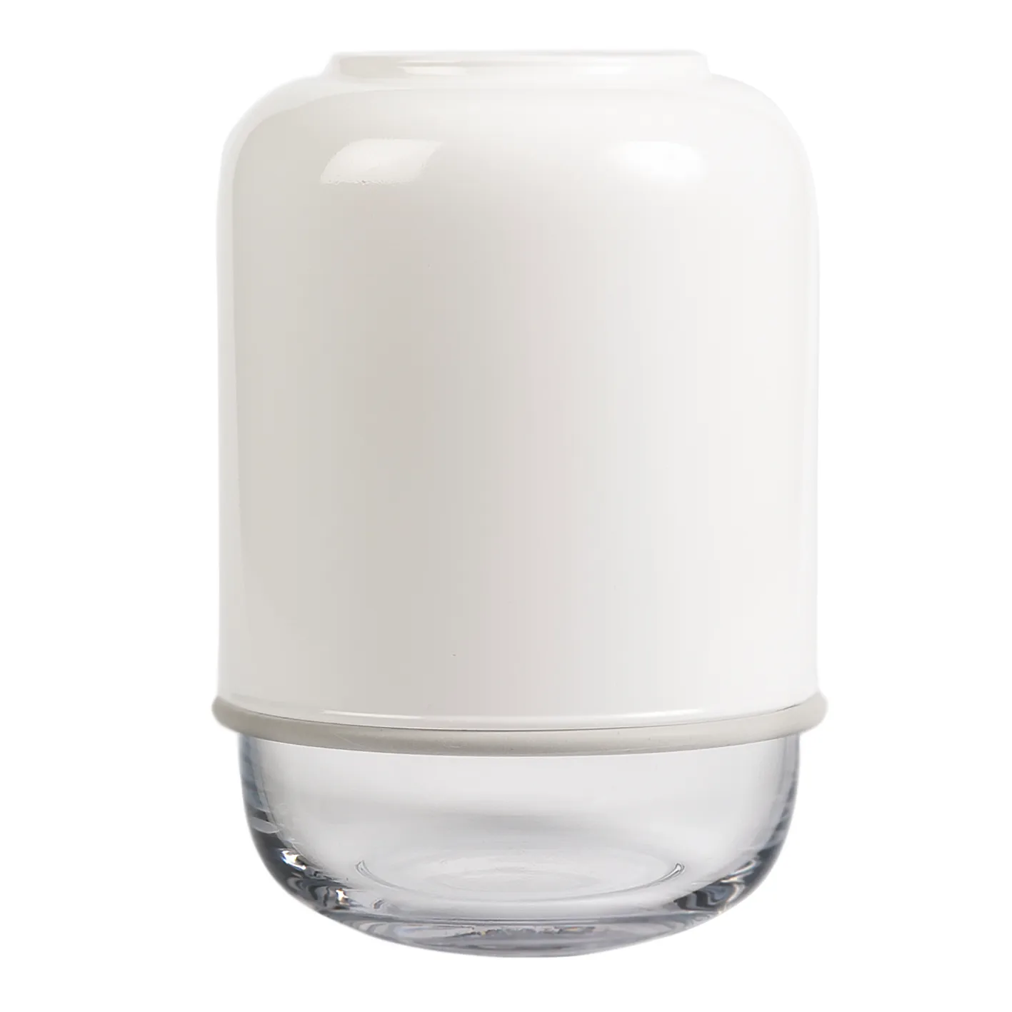 Capsule regulowany wazon 18-28 cm, White-clear Muurla