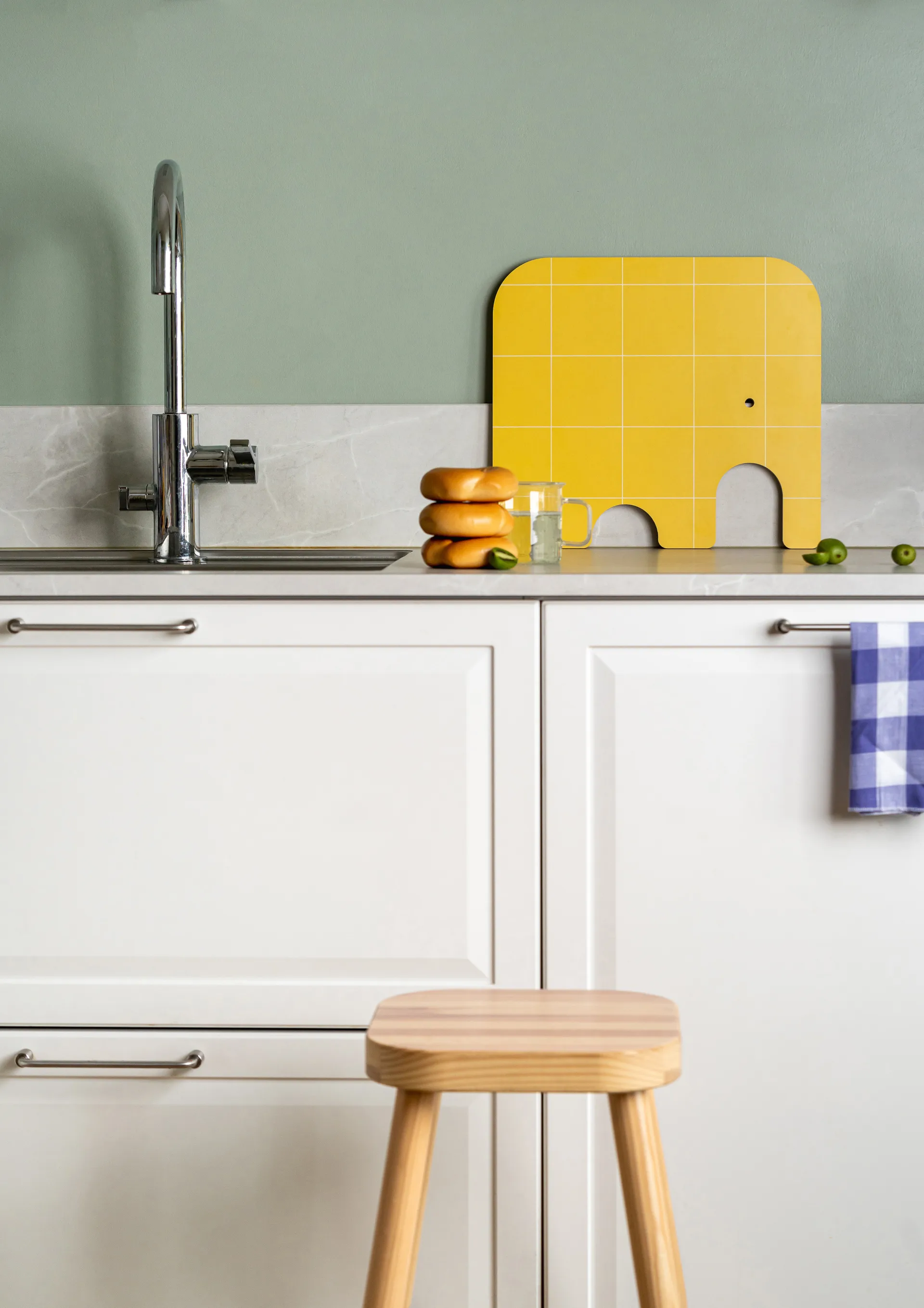 Deska Elephant Chop & Serve L, Yellow Muurla