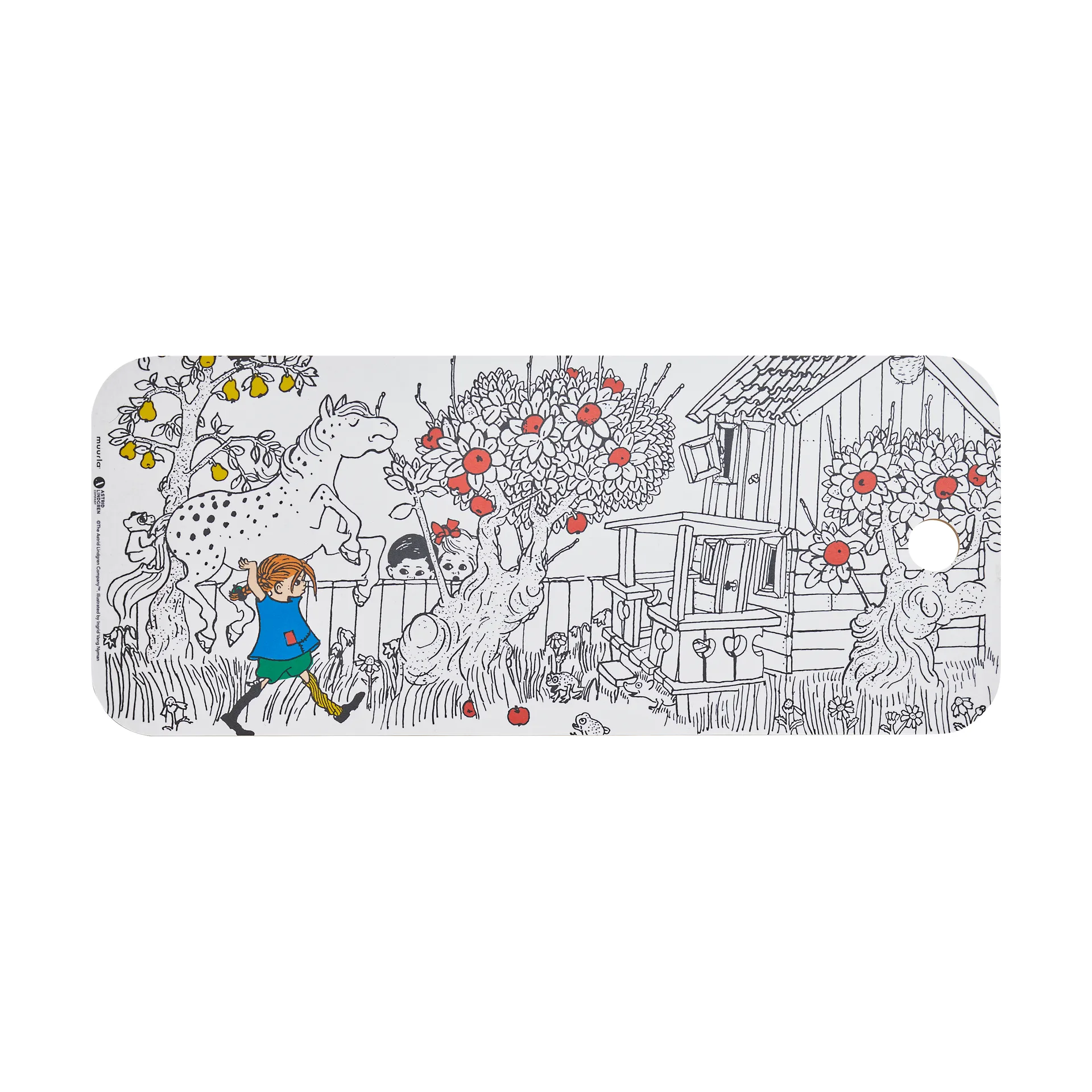 Deska Pippi Chop & Serve 18x44 cm, The Way Home Muurla