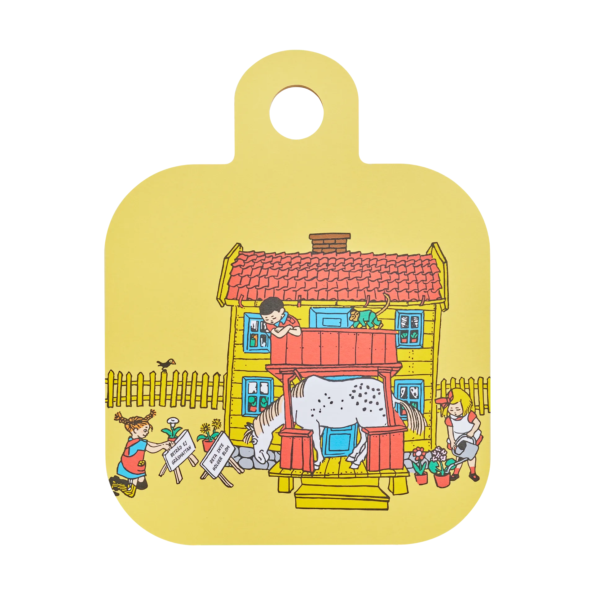 Deska Pippi Chop & Serve 25x32 cm, Willa Śmiesznotka Muurla