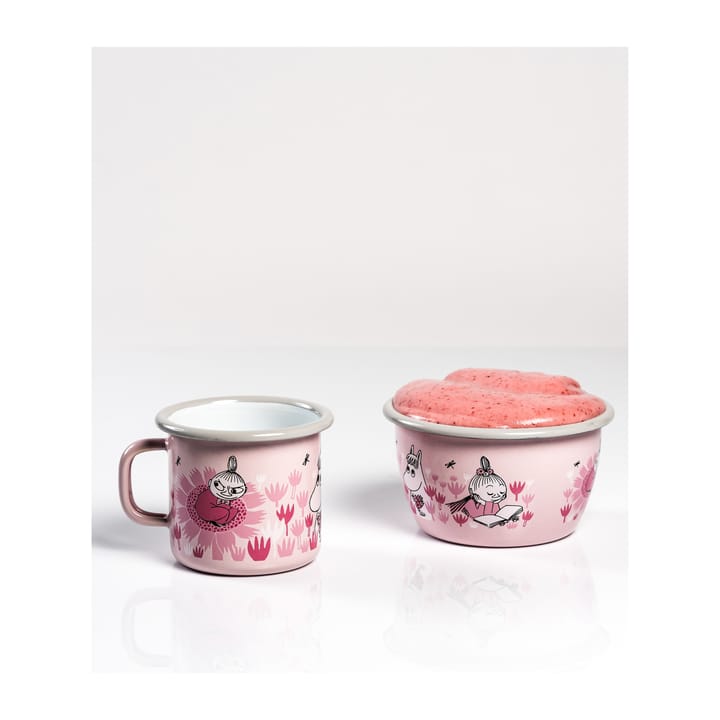 Emaliowana miska Muminki - Girls 300 ml, Różowa Muurla