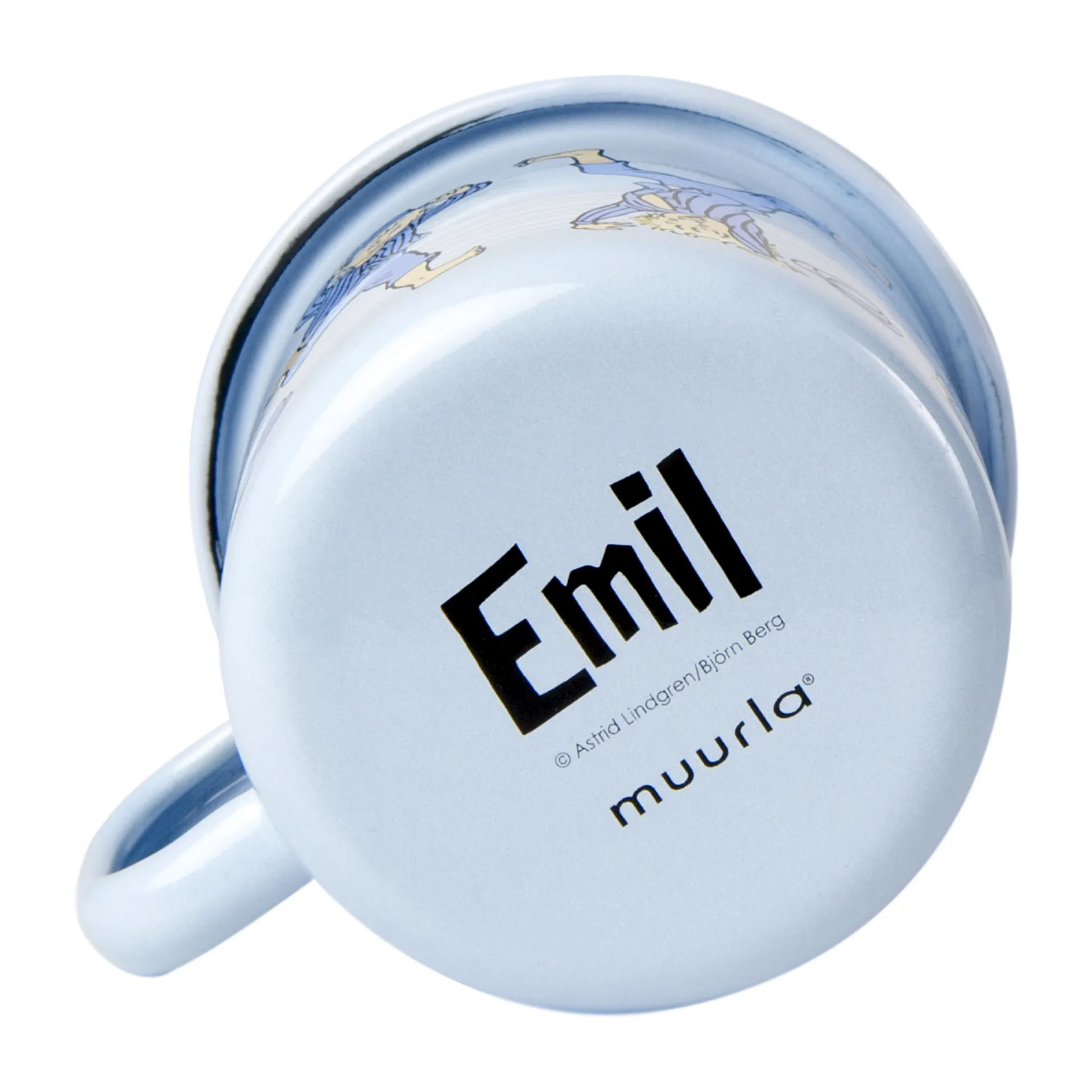 Emil i Lönneberga kubek emaliowany 250 ml, Jasnoniebieski Muurla