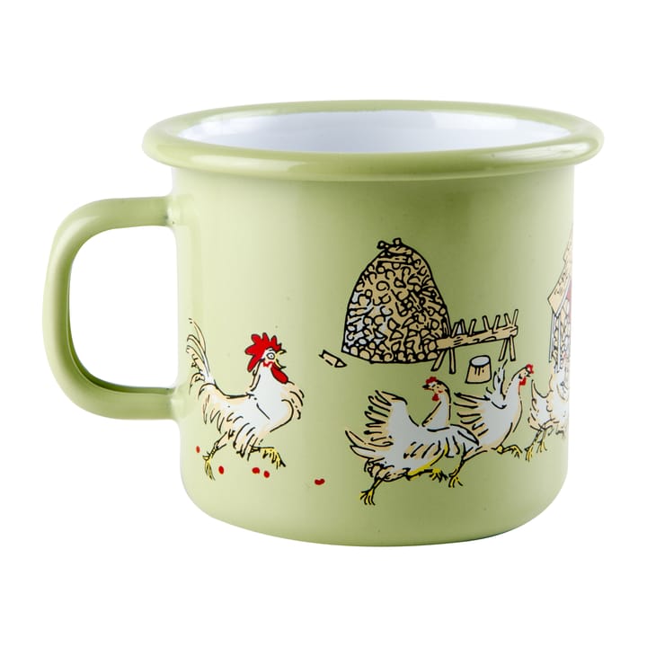 Emil & Ida kubek emaliowany 2,5 dl, Green Muurla