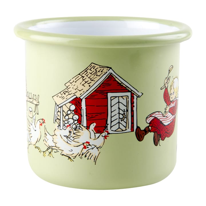 Emil & Ida kubek emaliowany 2,5 dl, Green Muurla