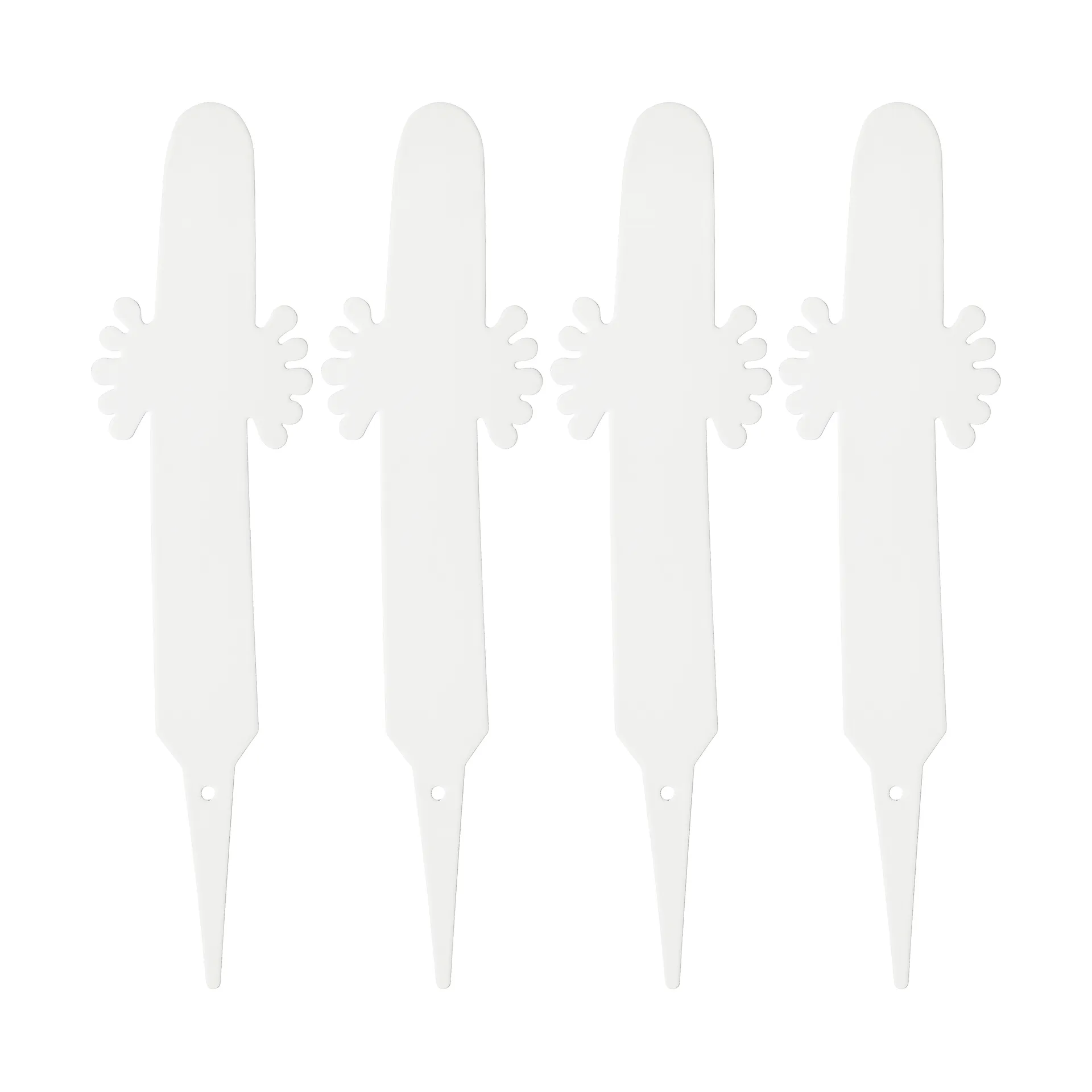 Etykietki rabatowe do roślin Muminki 4-pak, Biały Muurla