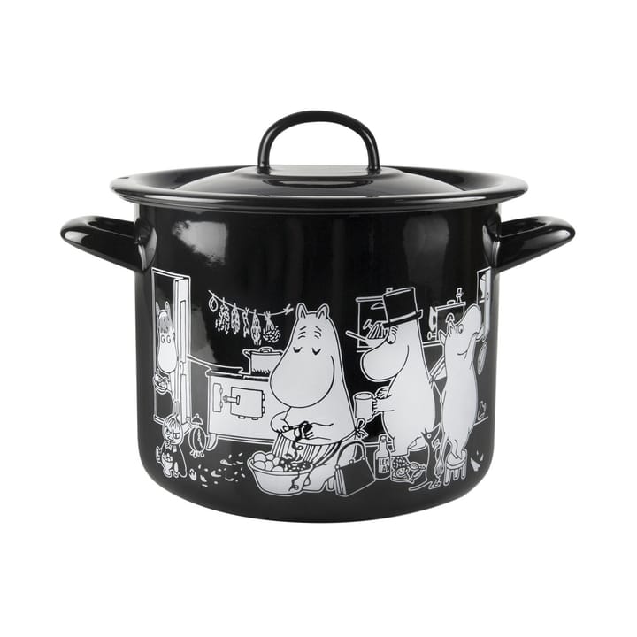 Garnek emaliowany Muminki z pokrywką - 3,5 L - Muurla