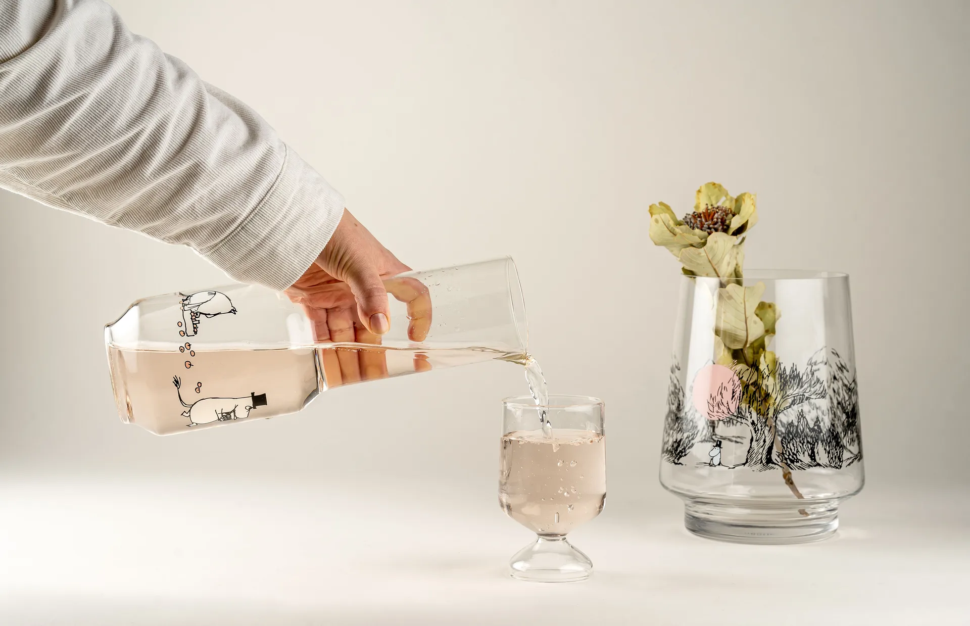 Harvest Time karafka 1,2 litra, Przezroczysty Muurla