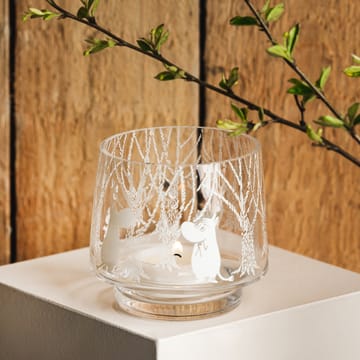 In the Woods uchwyt na tea light/miseczka 8 cm - Przezroczysty-biały - Muurla