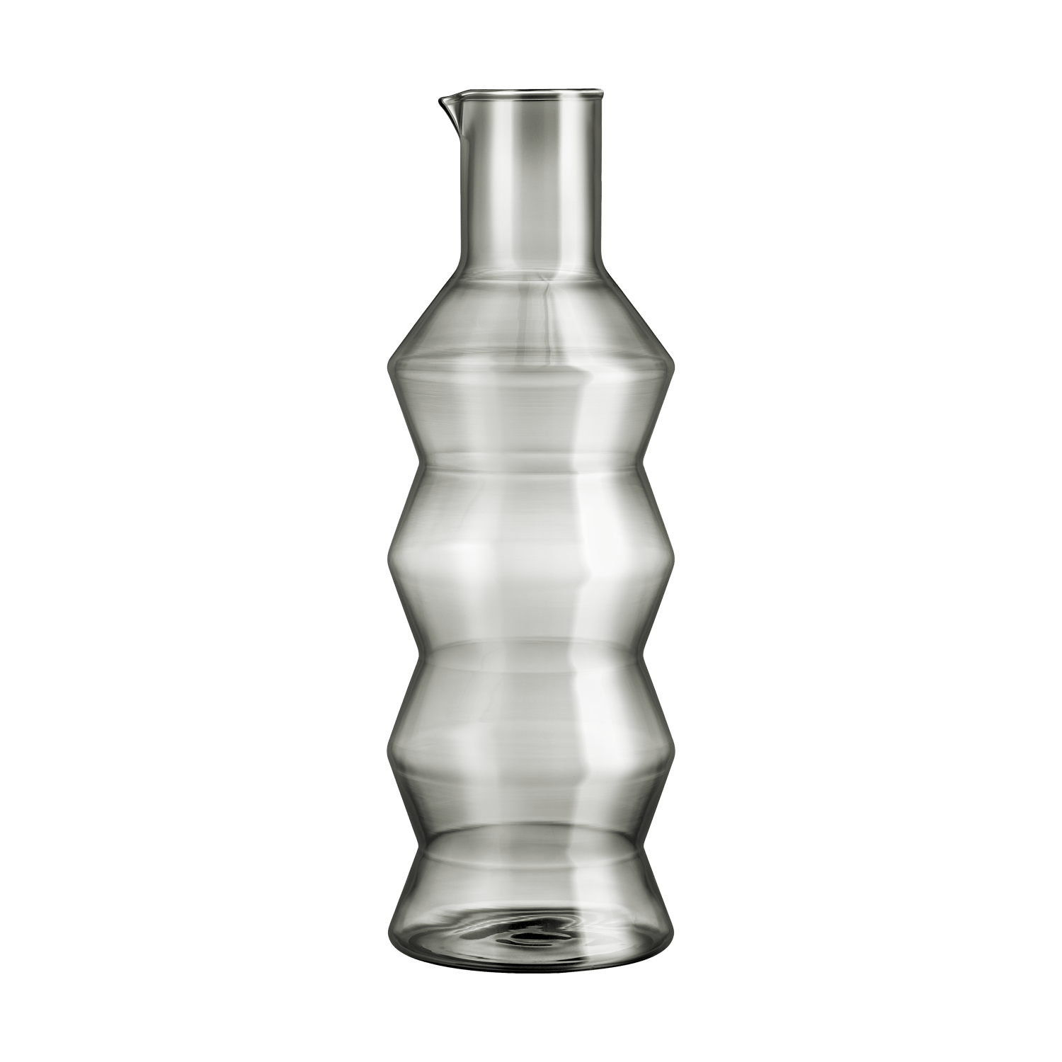 Muurla Karafka Waves 1,3 L Szary | Skandynawski Design | Dzbanki i karafki do wody | Szary