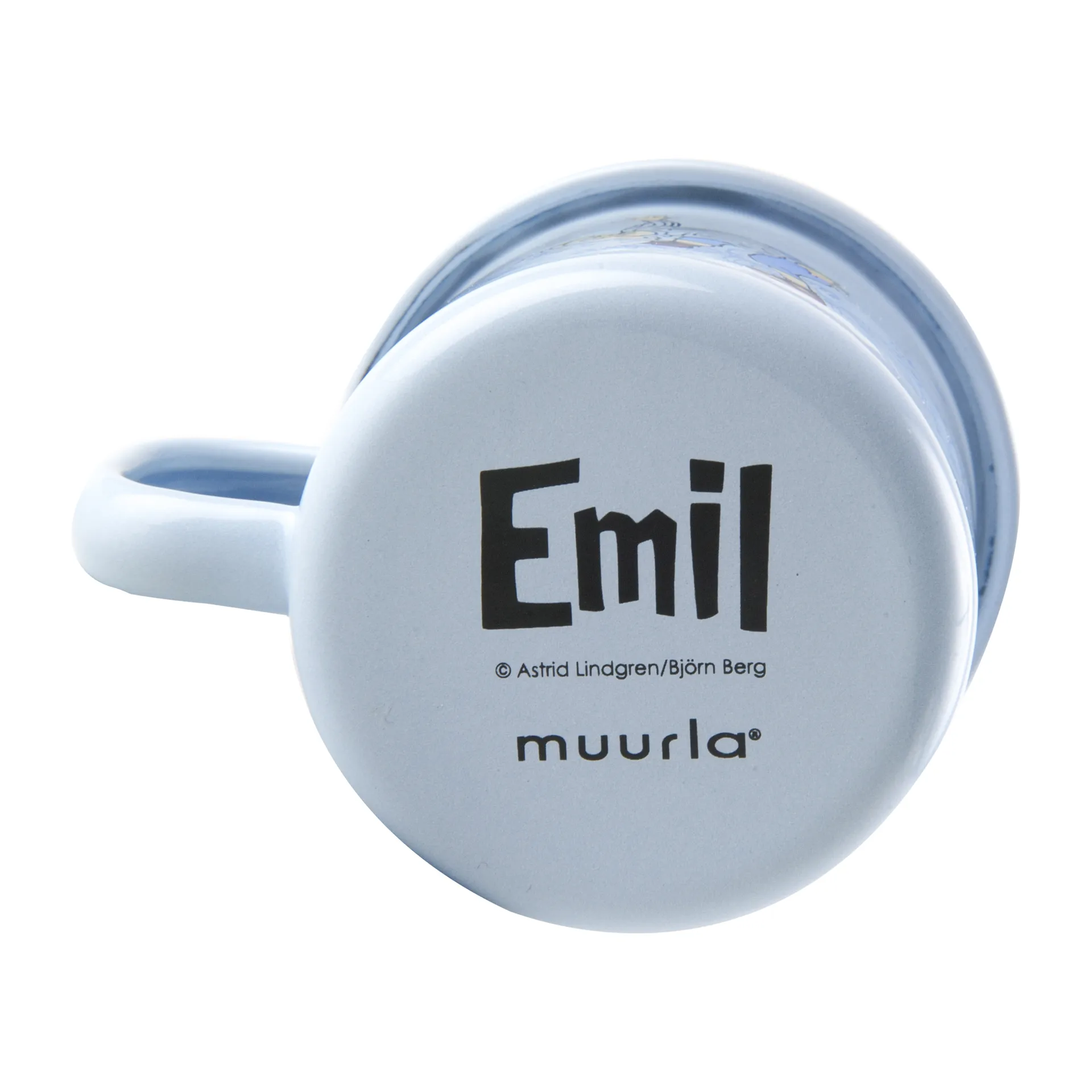 Kubek emaliowany Emil Blue 1,5 dl, Light blue Muurla