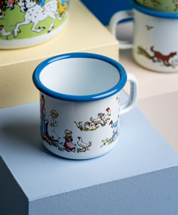 Kubek emaliowany Emil Blue 1,5 dl - Light blue - Muurla