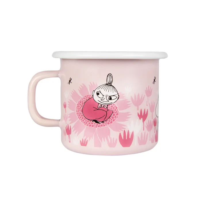 Kubek emaliowany Girls 250 ml - Różowy - Muurla