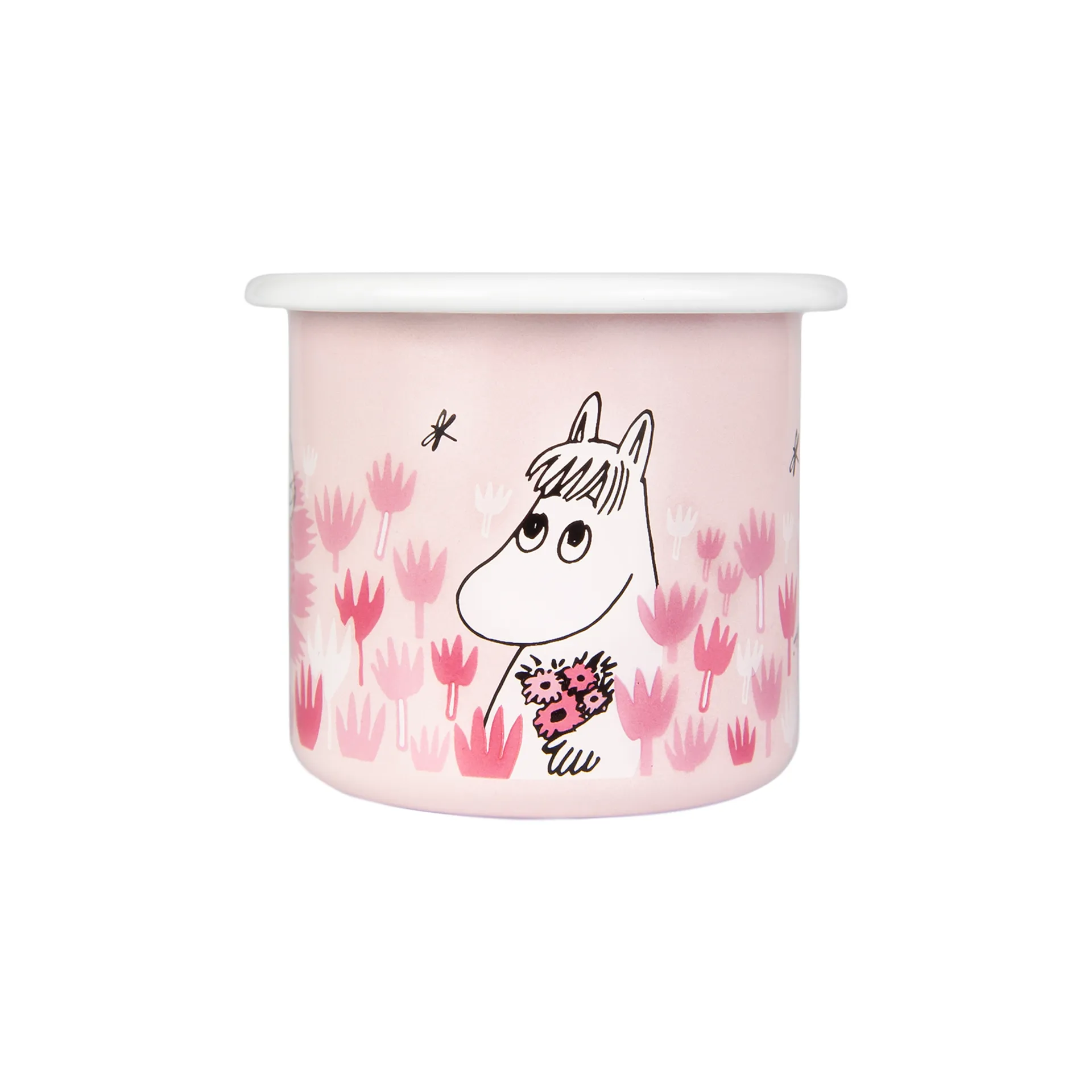 Kubek emaliowany Girls 250 ml, Różowy Muurla