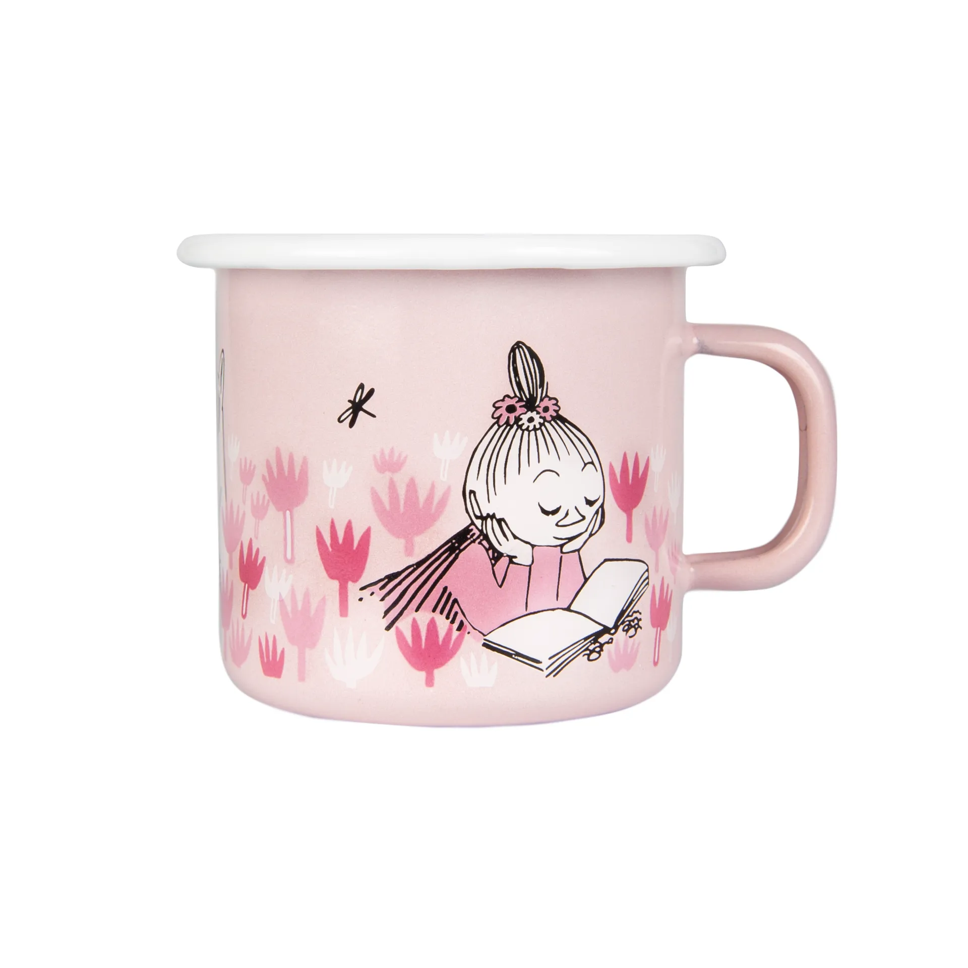 Kubek emaliowany Girls 250 ml, Różowy Muurla