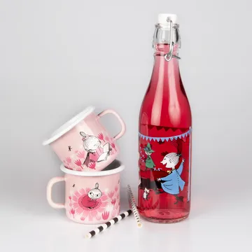 Kubek emaliowany Girls 250 ml - Różowy - Muurla