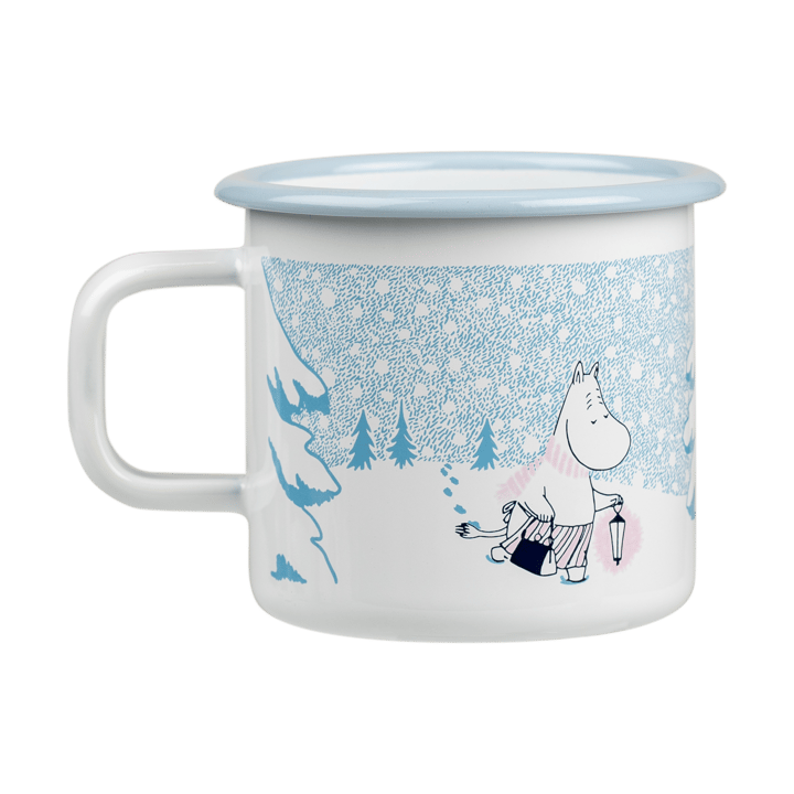 Kubek emaliowany Moomin 37 cl, Let it snow Muurla