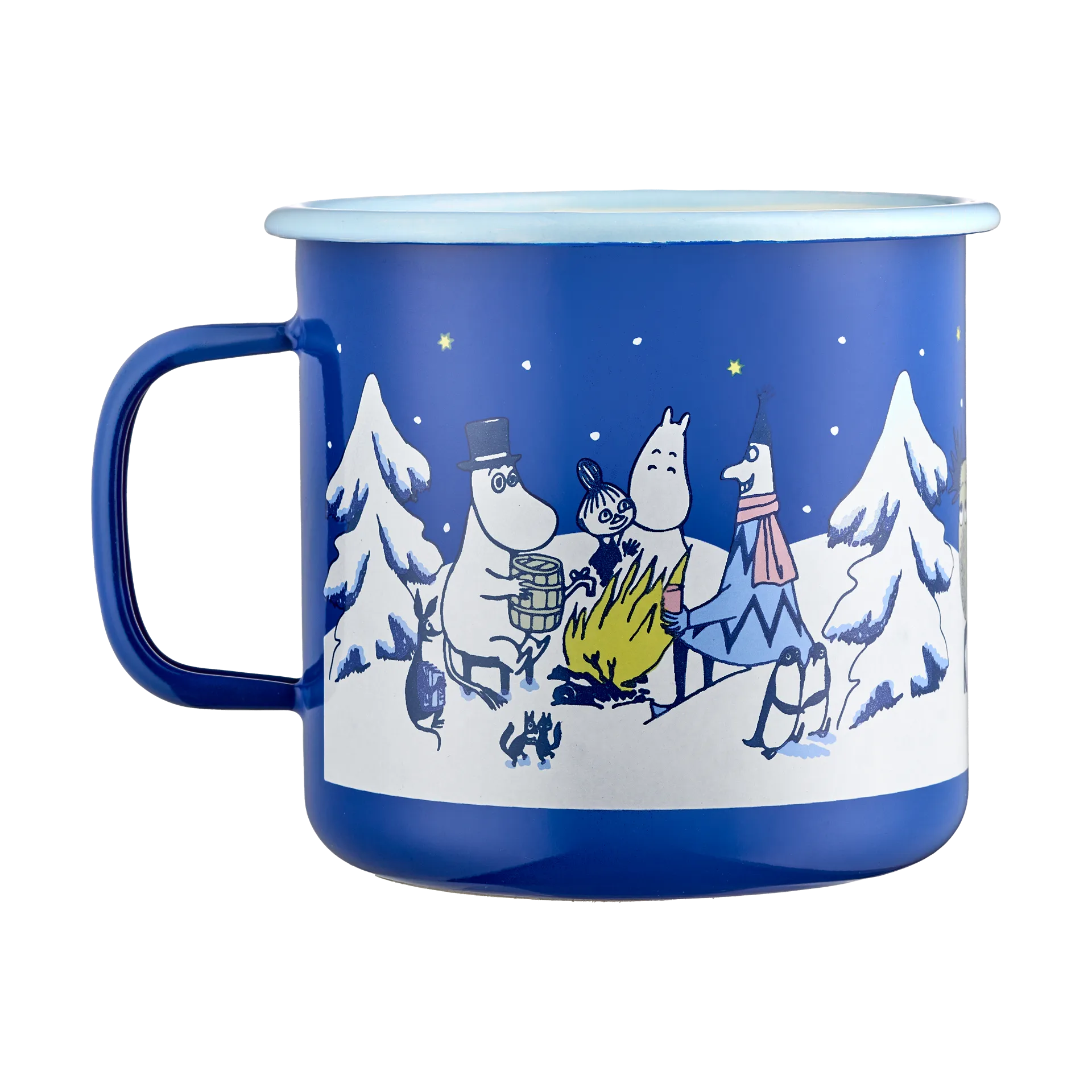 Kubek emaliowany Muminki 800 ml, Starry night Muurla
